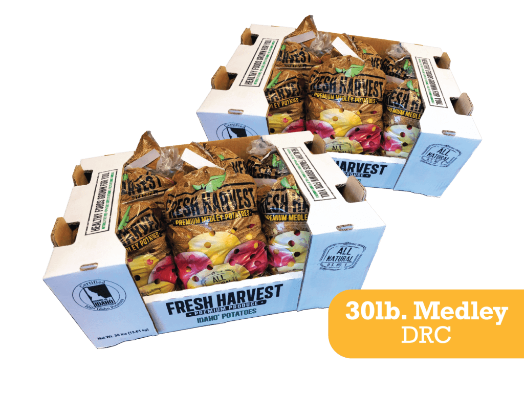 Eagle Eye Produce Fresh Harvest Idaho Potatoes 30 lb Medley DRC