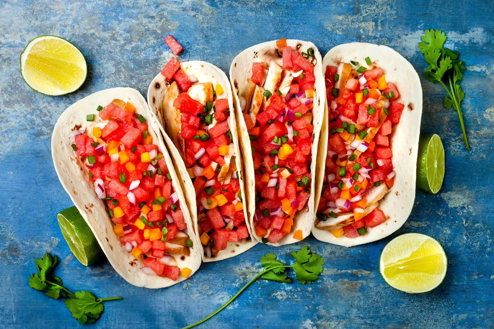 Grilled Chicken & Watermelon Salsa Tacos Eagle Eye Produce