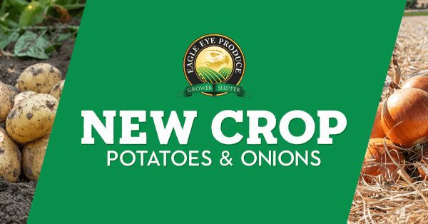 New Crop Potatoes and Onions Banner