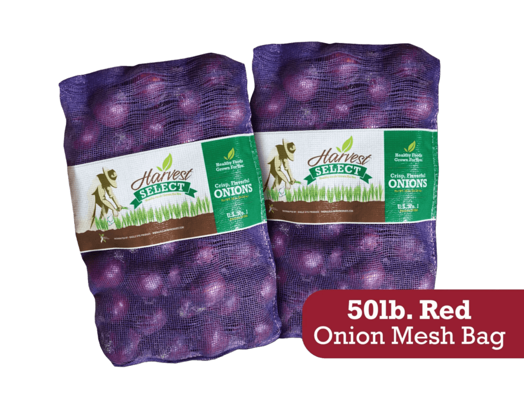 Harvest Select 50lb Red Onion Mesh Bag