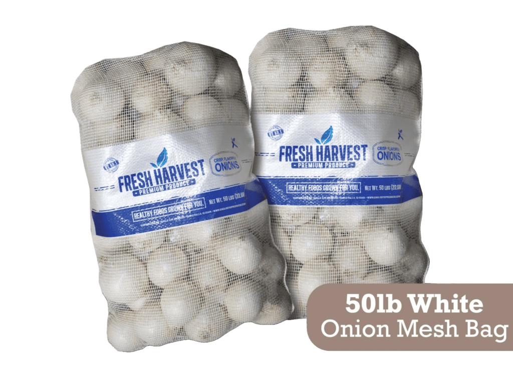 Fresh Harvest 50lb White Onion Mesh Bag