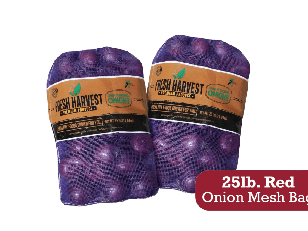 Fresh Harvest 25lb Red Onion Mesh Bag