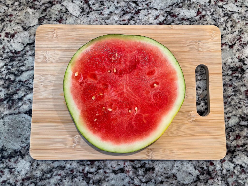 Watermelon round flat base