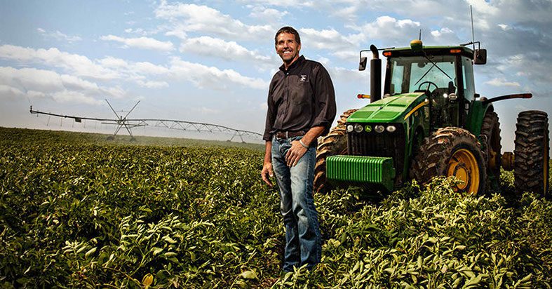Newman Giles, founder of Eagle Eye Produce, in the early days of the company